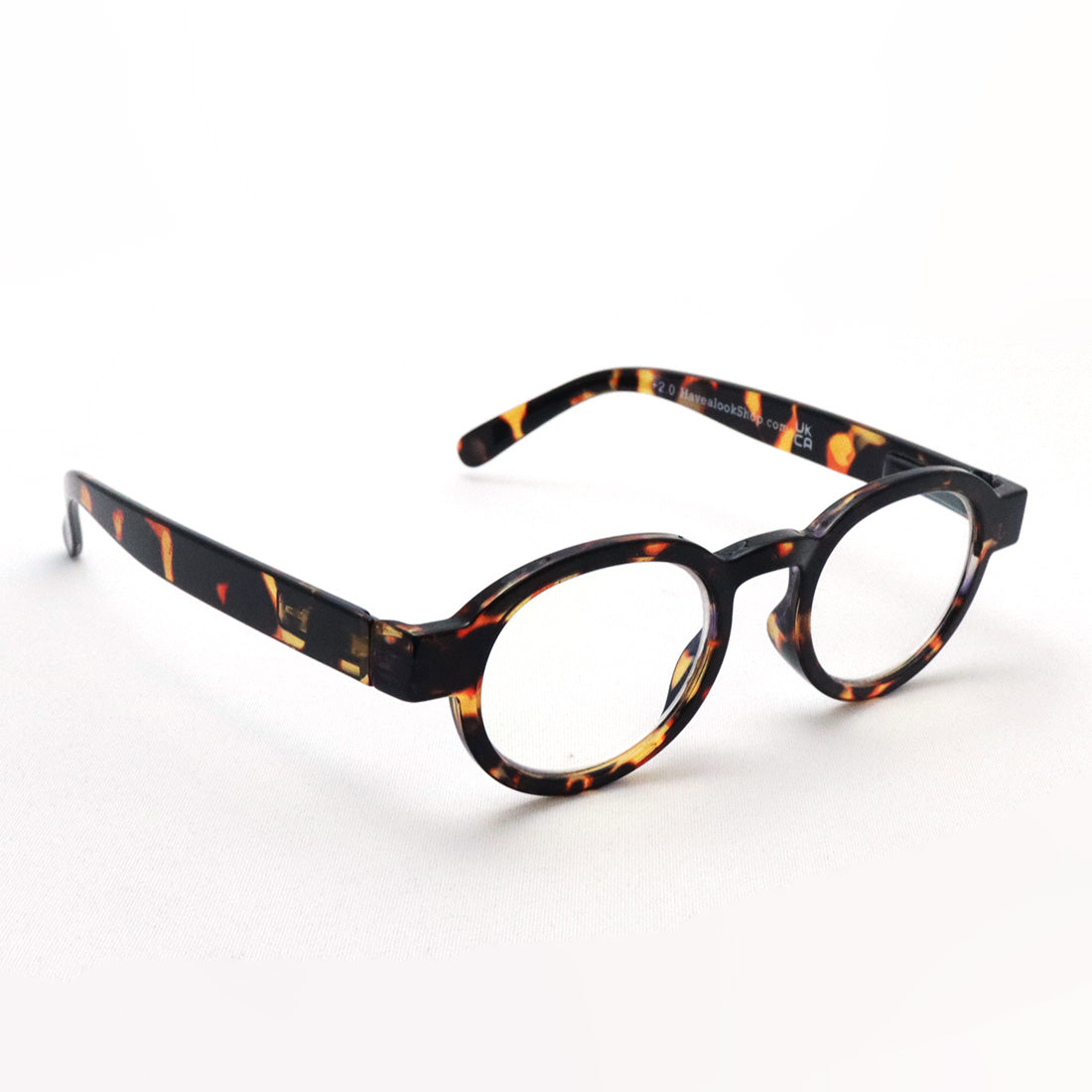 Hub Arrouch HAVE A LOOK PC Glass Reading Glass Circle Twist Tortoise