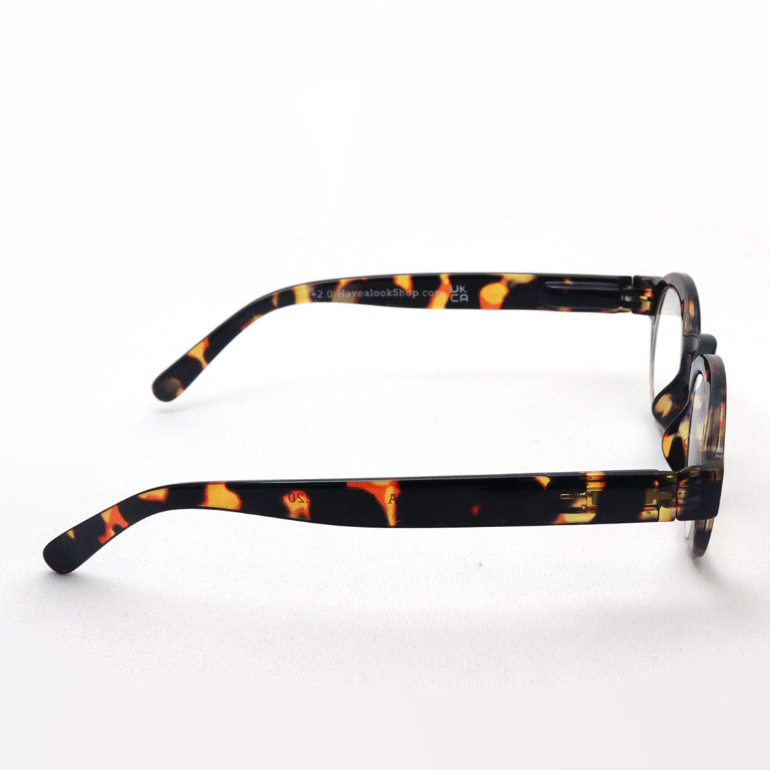 Hub Arrouch HAVE A LOOK PC Glass Reading Glass Circle Twist Tortoise