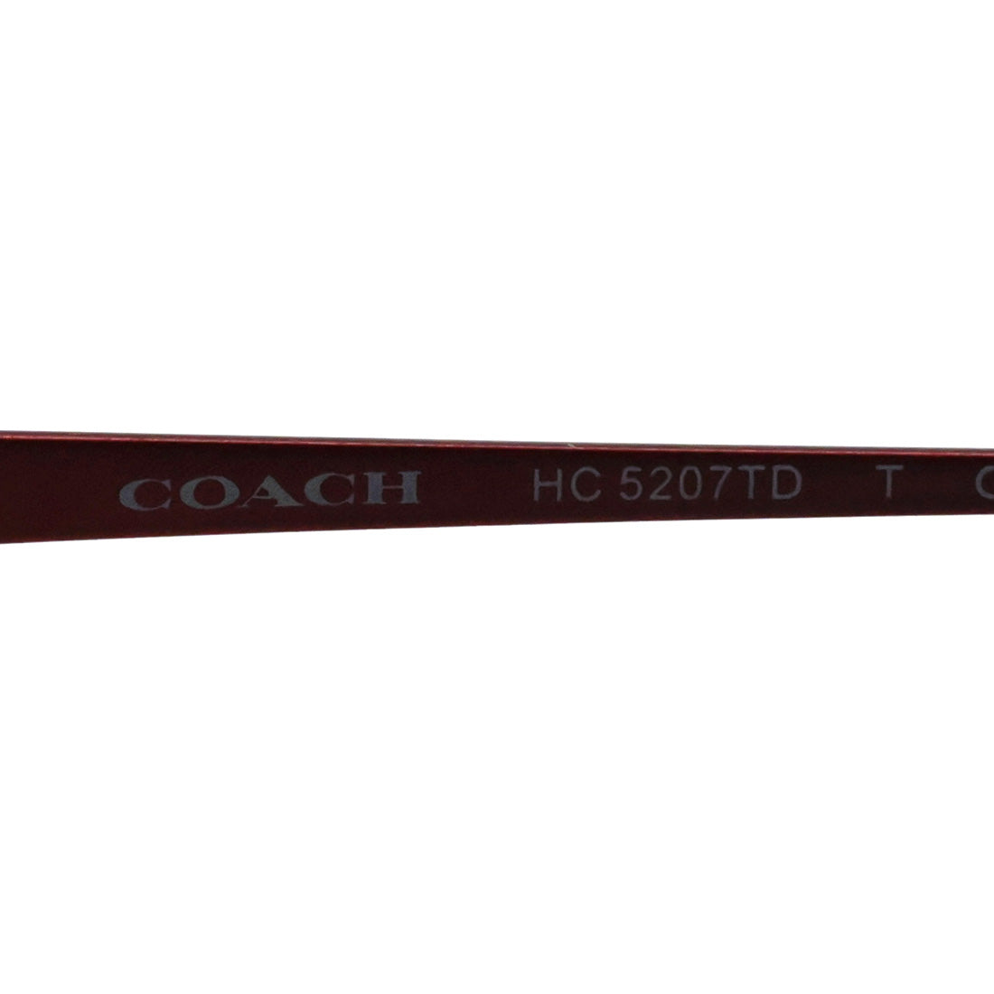 コーチ メガネ COACH HC5207TD 9413 52 オーバル ハーフリム レッド系