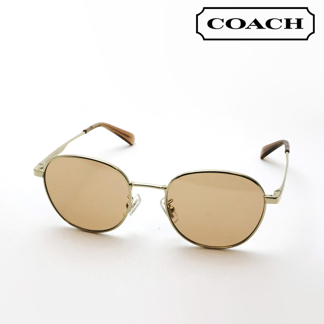 コーチ サングラス COACH HC7191 900584 51 ラウンド ゴールド系