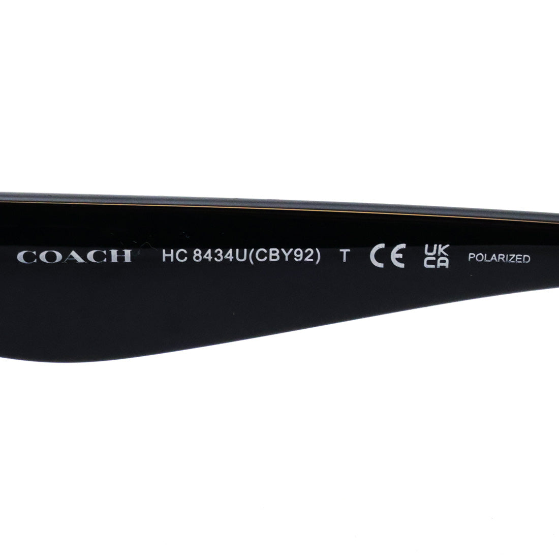 コーチ 偏光サングラス COACH HC8434U 5002F4 53 レディース ウェリントン ブラック系