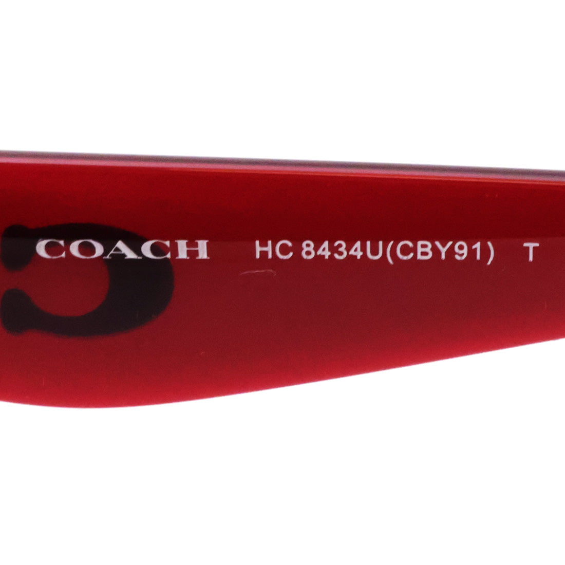 コーチ サングラス COACH HC8434U 5526D0 53 レディース ウェリントン レッド系