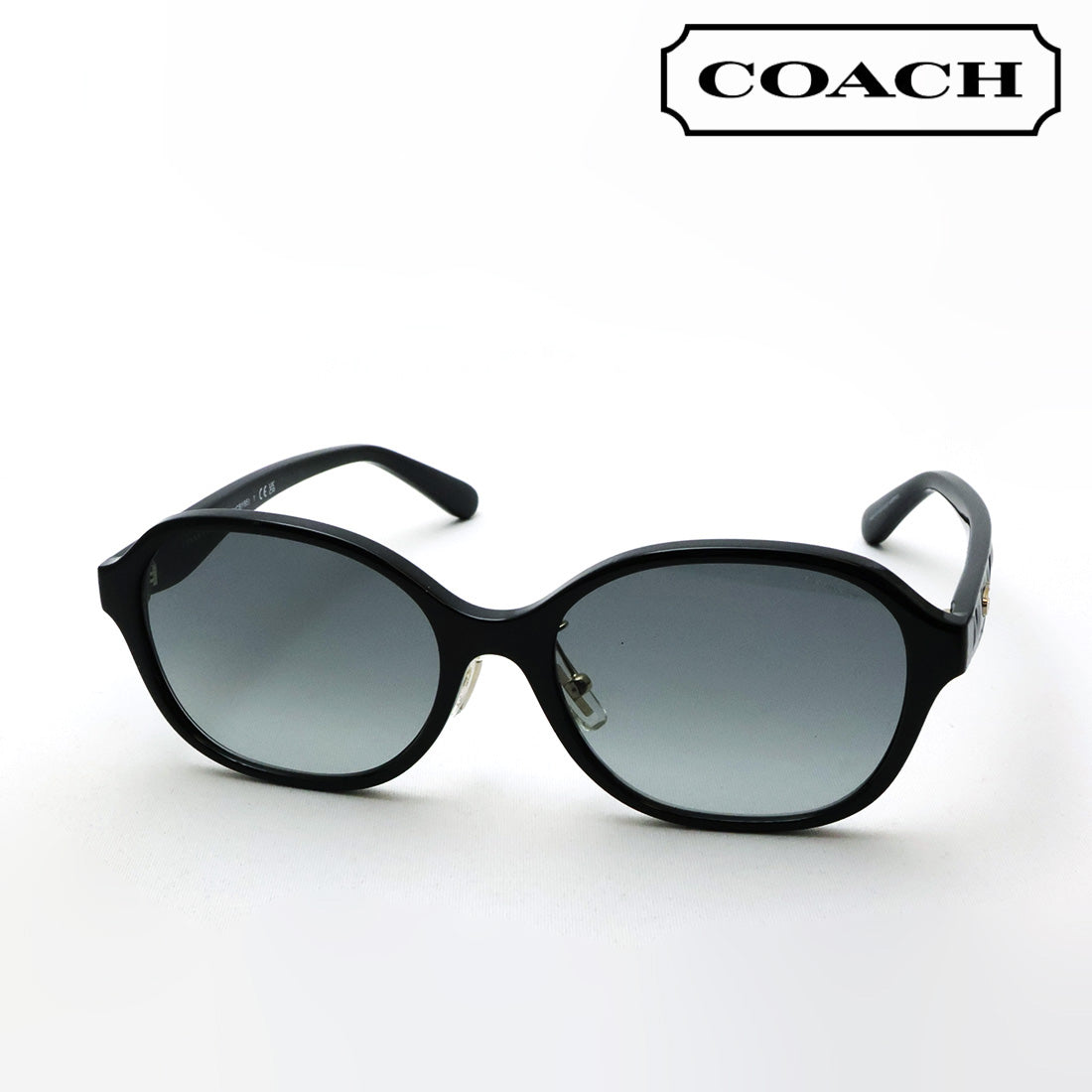コーチ サングラス COACH HC8445D 500211 56 レディース ラウンド ブラック系
