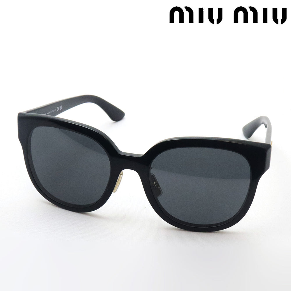 MIU MIU スクエア サングラス MU01ZS 1AB5S0 miu miu（ミュウミュウ）の「【miumiu/ミュウミュウ】スクエア