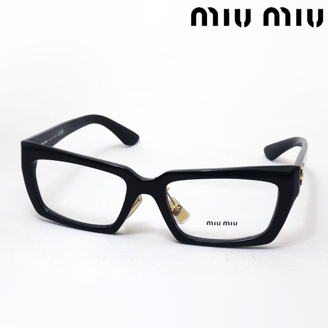ミュウミュウ メガネ miumiu MU04XVF 1AB1O1 52