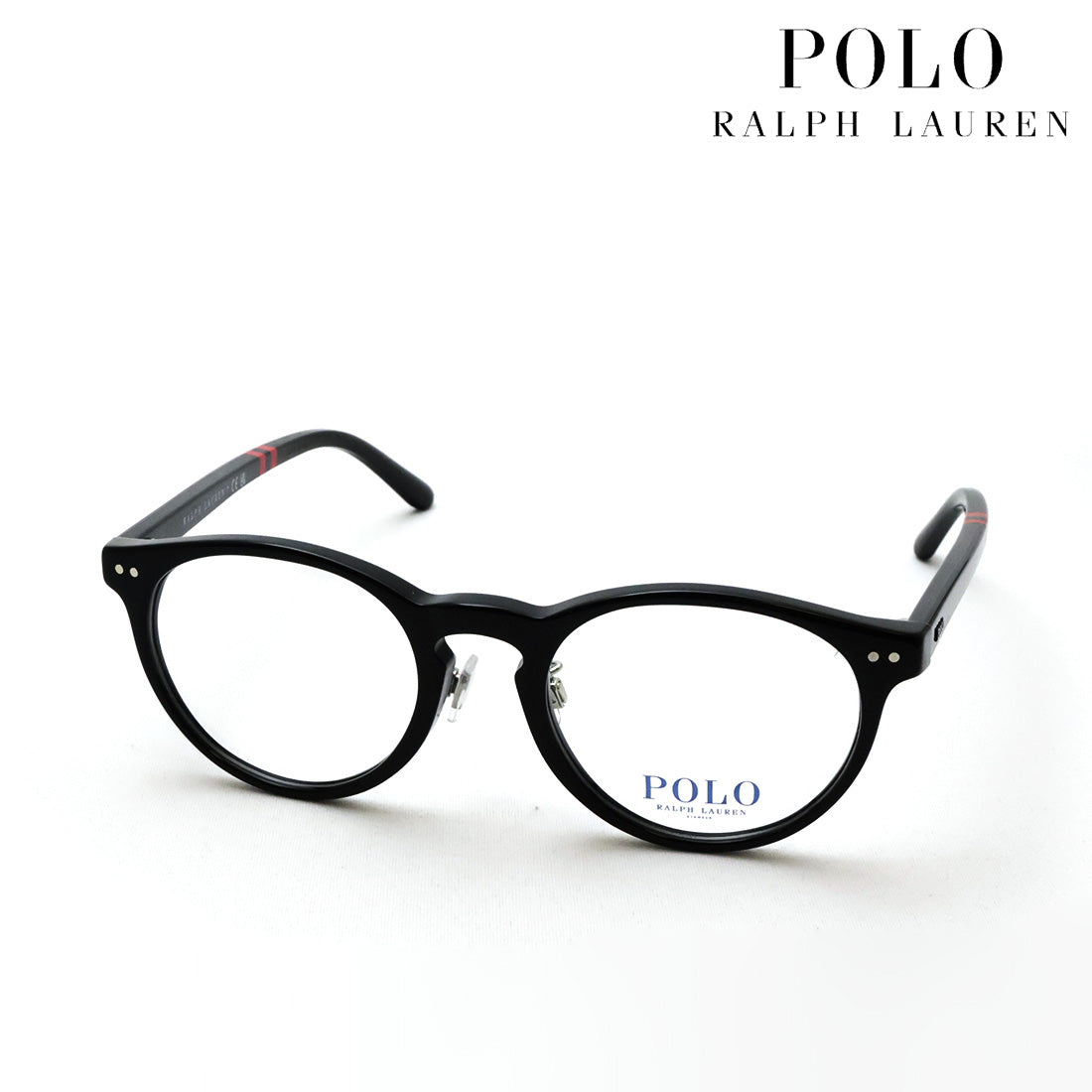 【POLO RALPH LAUREN/ポロラルフローレン 】 メガネ PH2297F 5001 48 ラウンド ブラック系