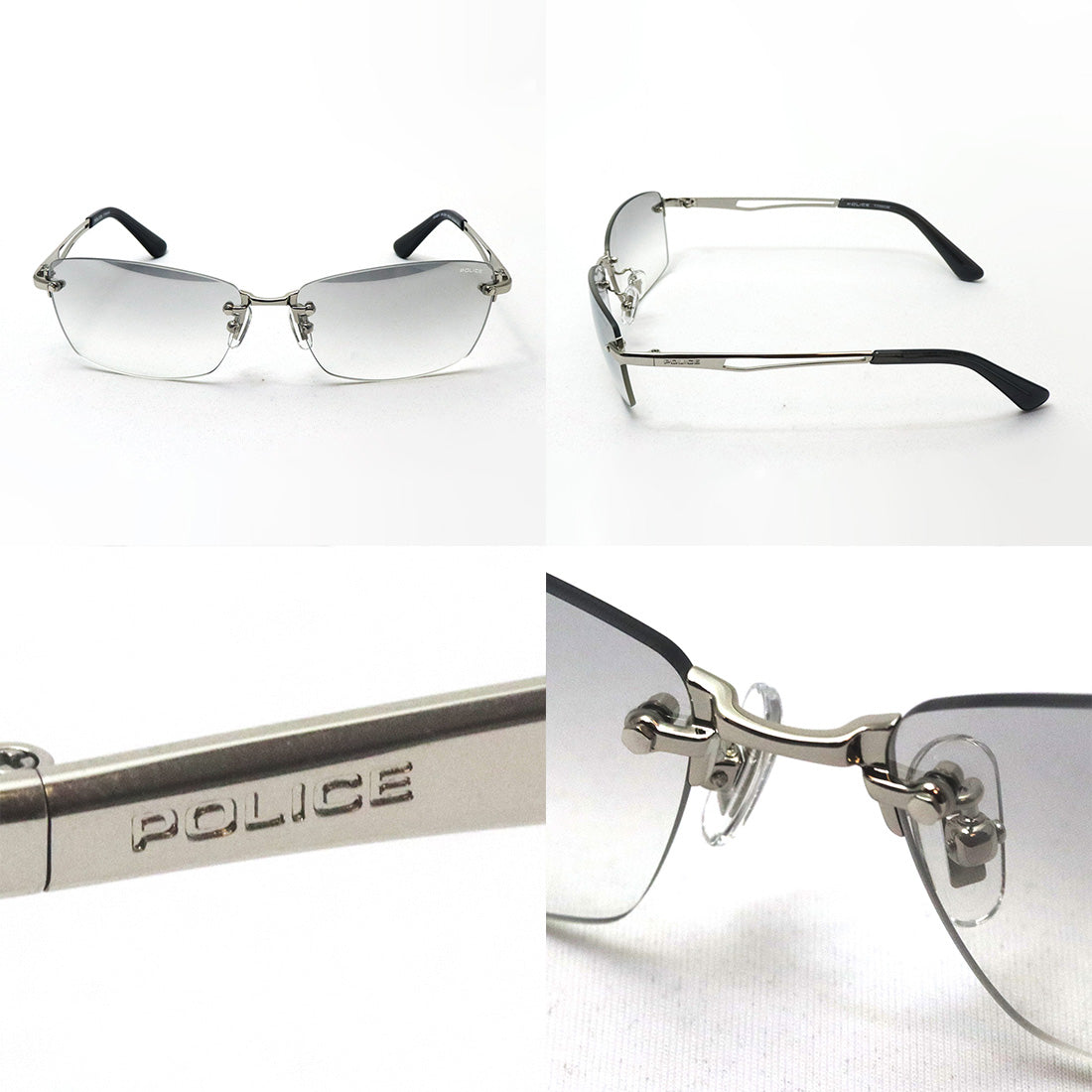 ポリス サングラス POLICE SPLQ06J KNIGHT ナイト スクエア ツーポイント