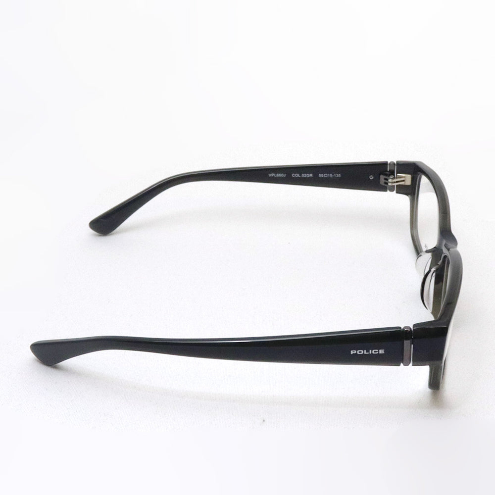 ◆POLICE ポリス　◆メガネフレーム　VPL660J 　カラー　02GR（クリアーダークグレー） ◇POLICE ポリス ◇メガネフレーム VPL660J-01KR（ブラック