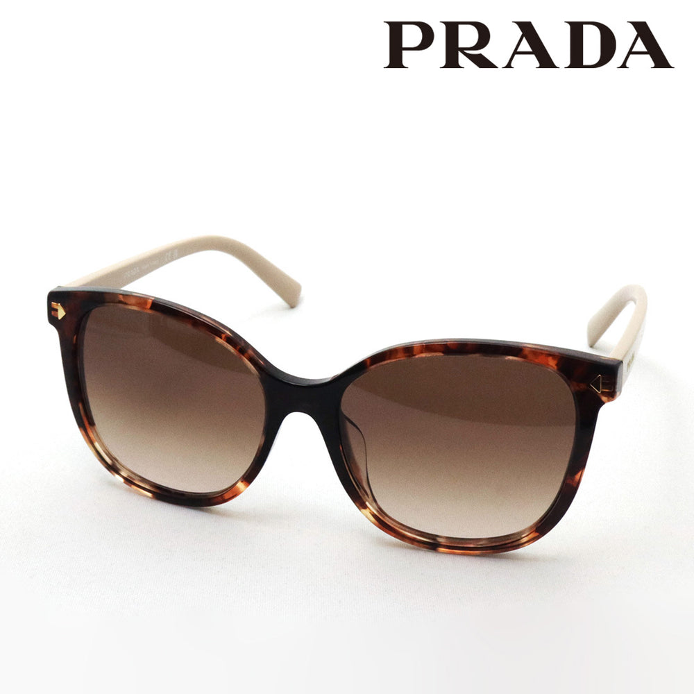 6/3まで限定出品！プラダスタッズサングラス　ブラウン×ゴールド PRADA（プラダ） べっ甲柄 サングラス 茶 53□23 SPR05T VAN 9K1 本物