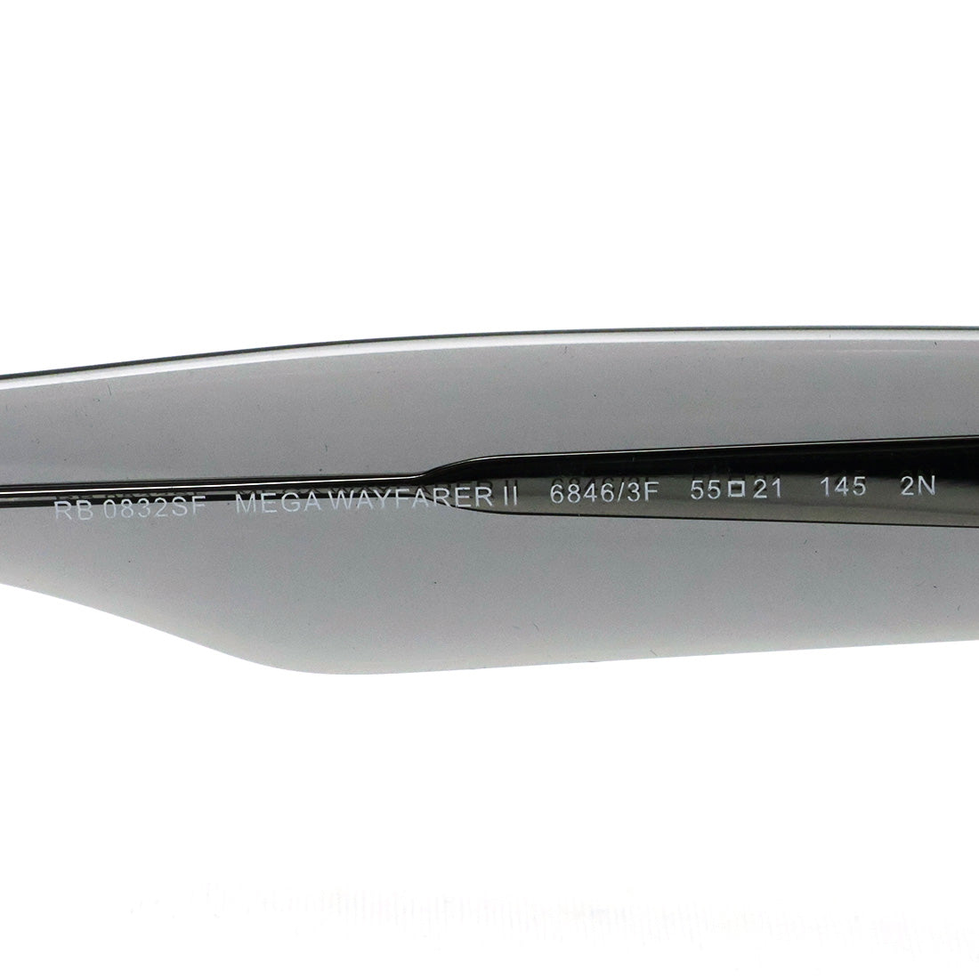 レイバン サングラス Ray-Ban RB0832SF 68463F 55 MEGA WAYFARER II メガウェイファーラー2 ウェリントン グレー系