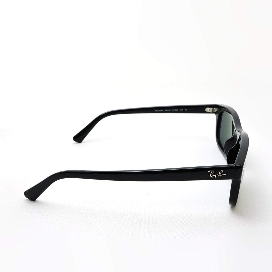 レイバン 偏光サングラス Ray-Ban RB2224F 60158 57 スクエア ブラック系