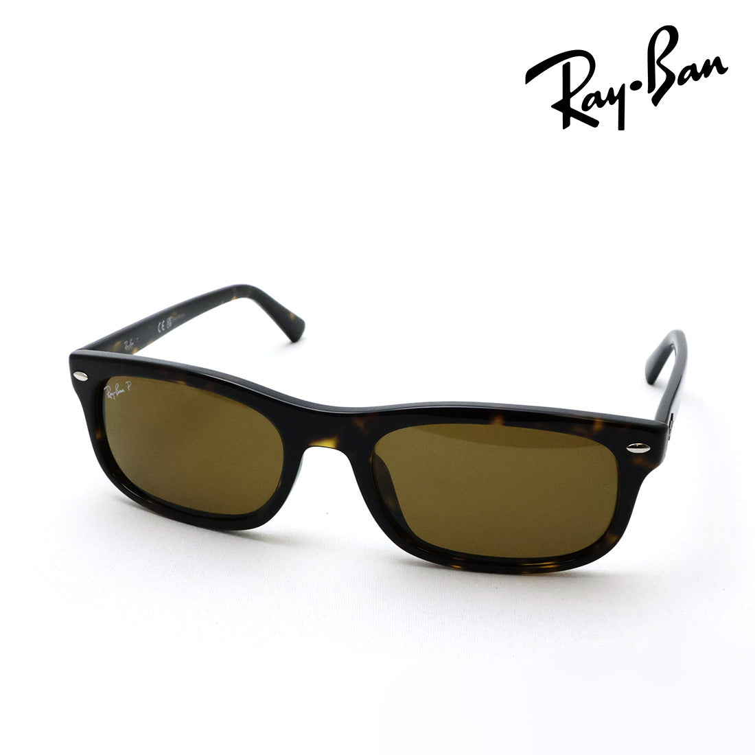 レイバン 偏光サングラス Ray-Ban RB2224F 71057 57 スクエア トータス系