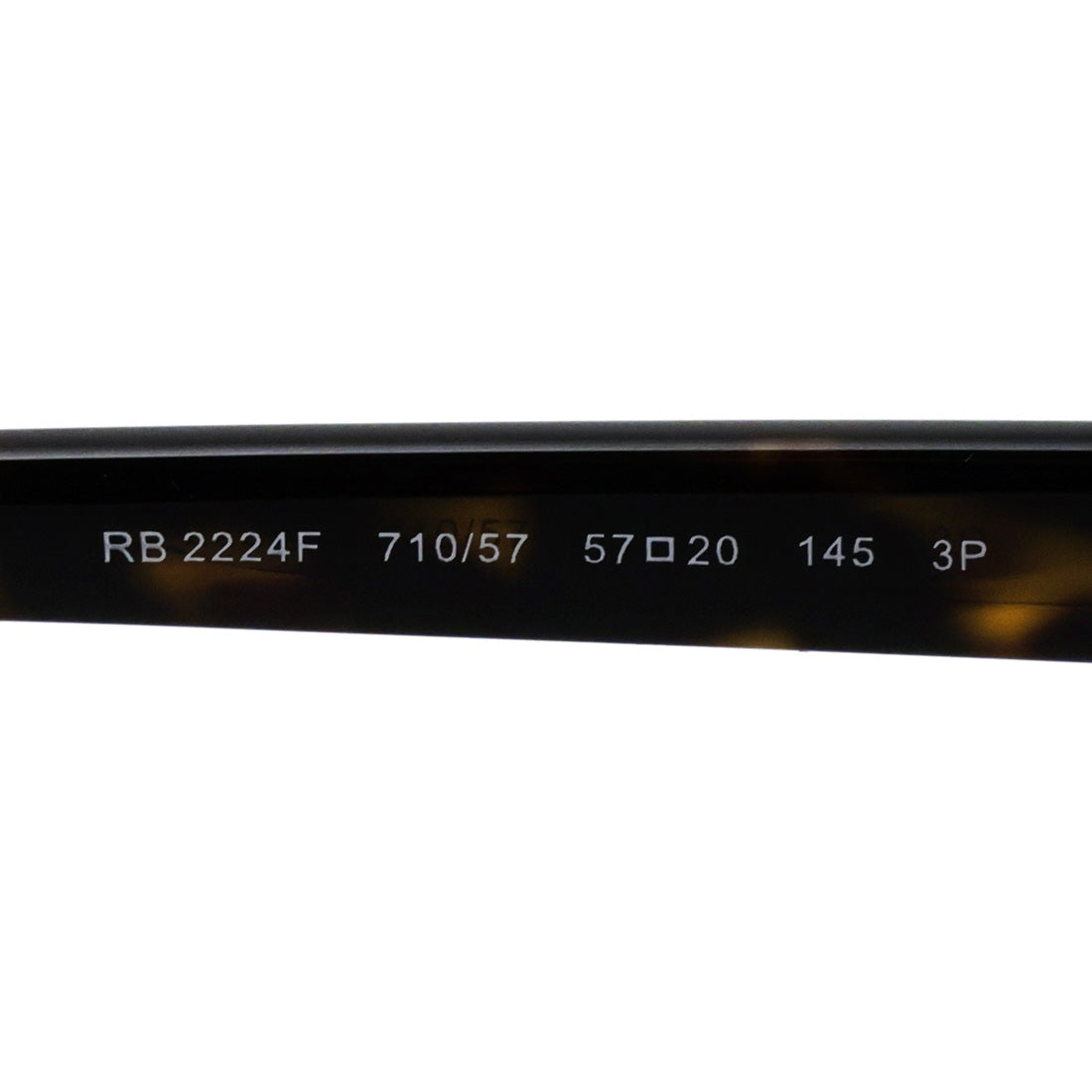 レイバン 偏光サングラス Ray-Ban RB2224F 71057 57 スクエア トータス系