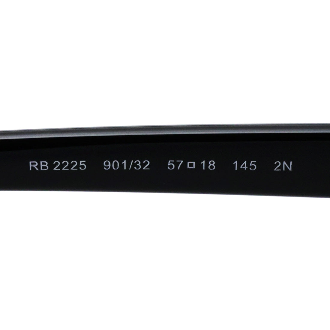 レイバン サングラス Ray-Ban RB2225 90132 57 59 幾何学形 スクエア ブラック系