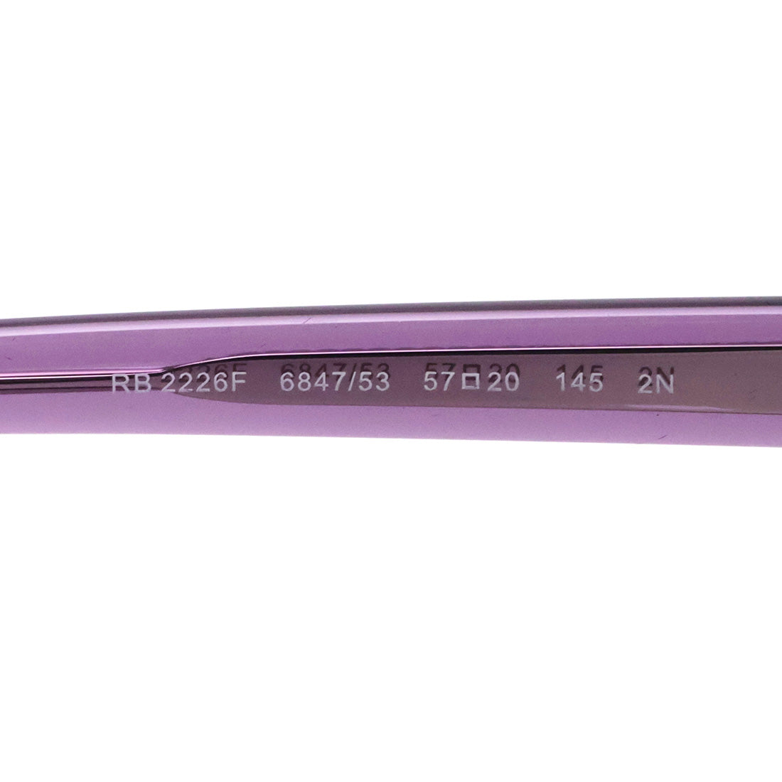 レイバン サングラス Ray-Ban RB2226F 684753 57 スクエア パープル系