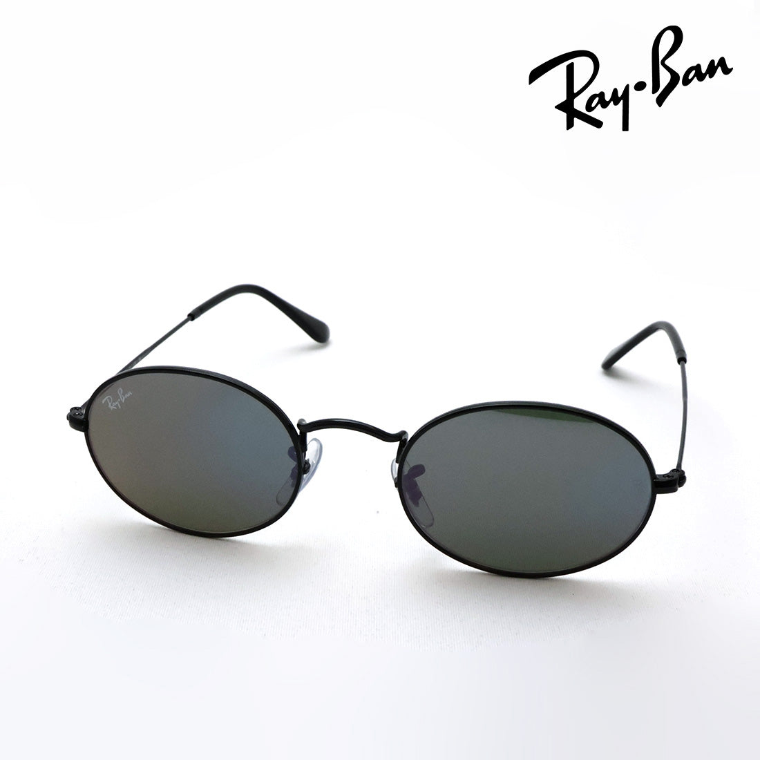 レイバン サングラス Ray-Ban RB3547N 00239 51 ミラー オーバル ブラック系