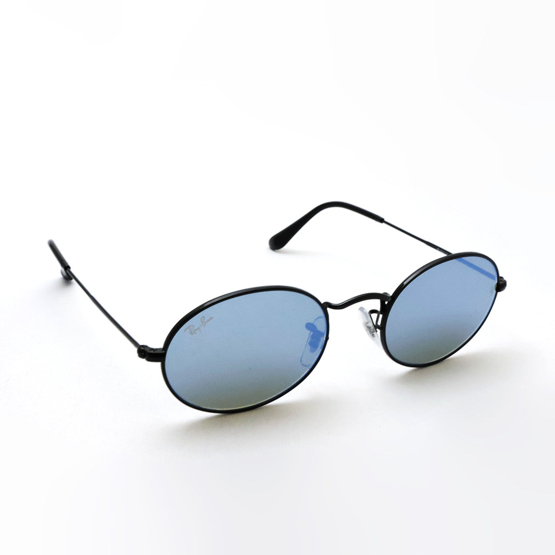 レイバン サングラス Ray-Ban RB3547N 0028O 51 ミラー オーバル ブラック系