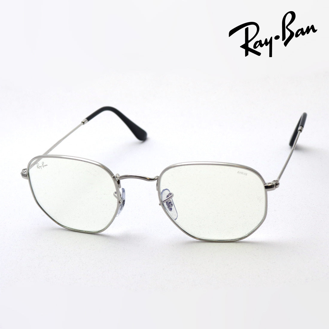Gafas de sol de atenuación de rayas ray-ban rb3548 003bl hexagonal