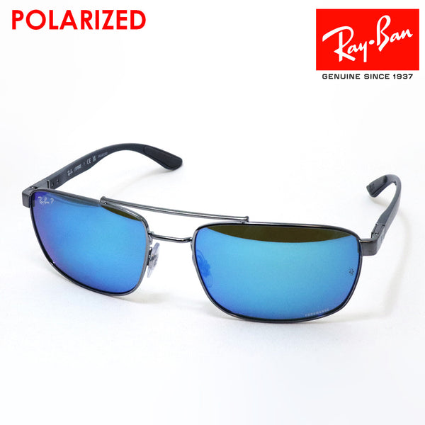 レイバン 偏光サングラス Ray-Ban CHROMANCE ロマンス  RB3737CH 004A1 60 スクエア