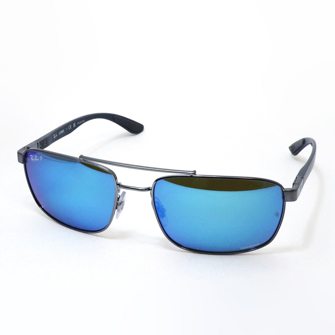 Ray-Ban Polarized Sunglasses Ray-Ban CHROMANCE Romance RB3737CH 004A1 60 Square