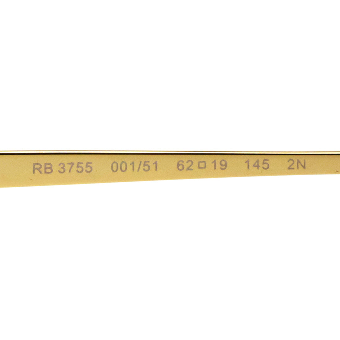 レイバン サングラス Ray-Ban RB3755 00151 59 62 スクエア ゴールド系