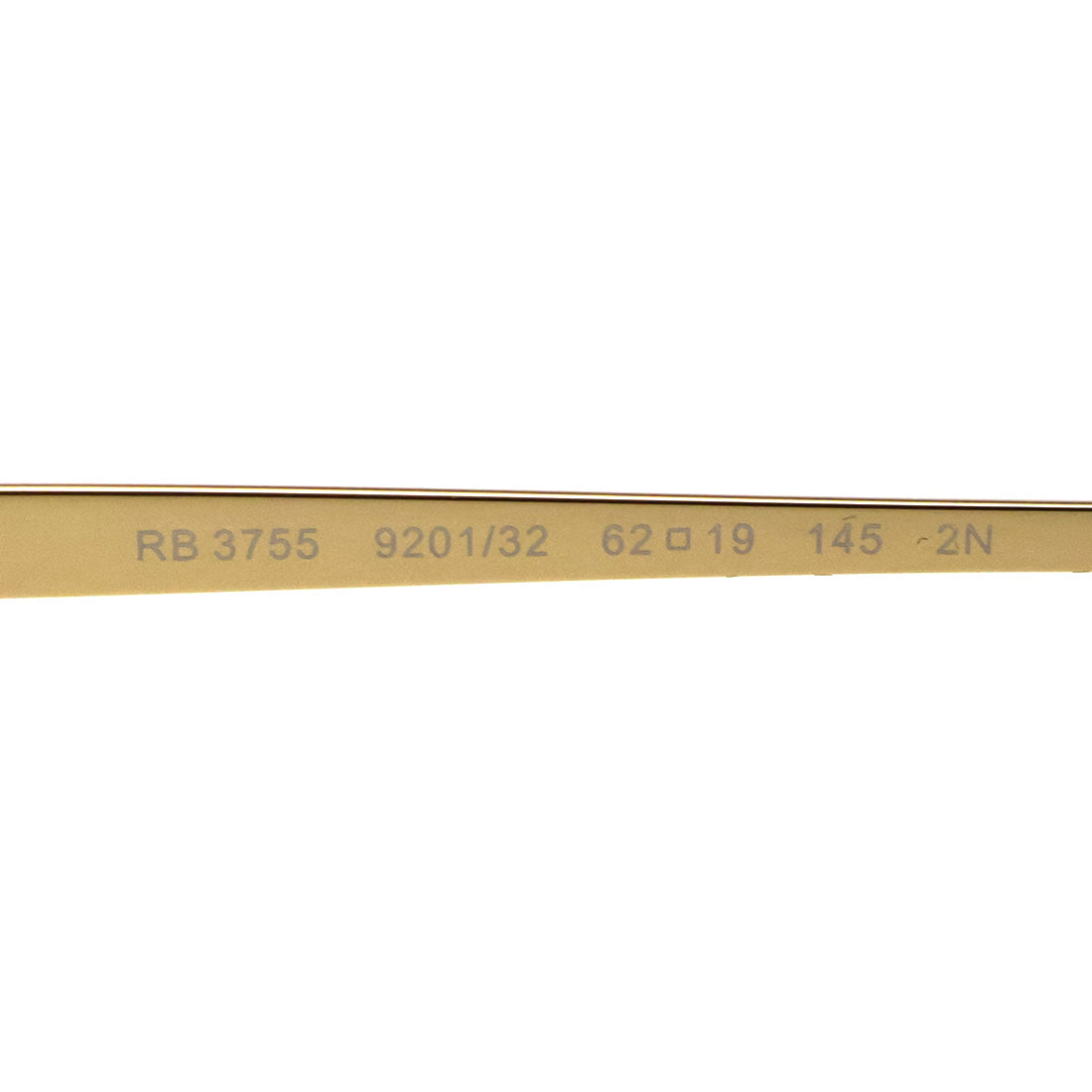 レイバン サングラス Ray-Ban RB3755 920132 59 62 スクエア ゴールド系