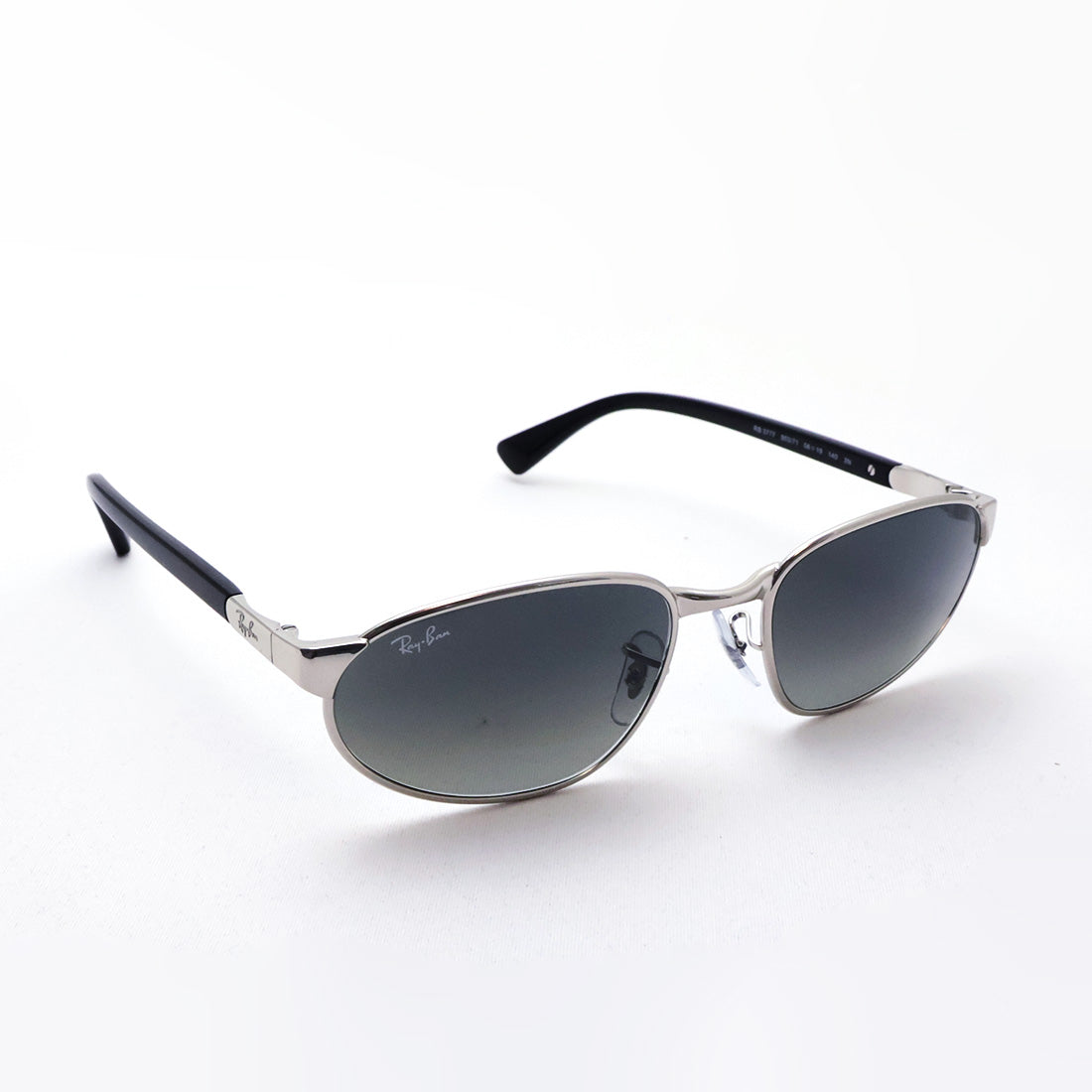レイバン サングラス Ray-Ban RB3777 00371 56 59 幾何学形 スクエア シルバー系