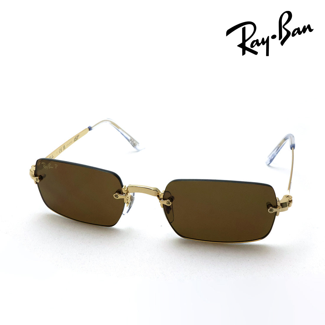 レイバン 偏光サングラス Ray-Ban RB3928 00183 54 A$AP ROCKY リムレス スクエア ゴールド系