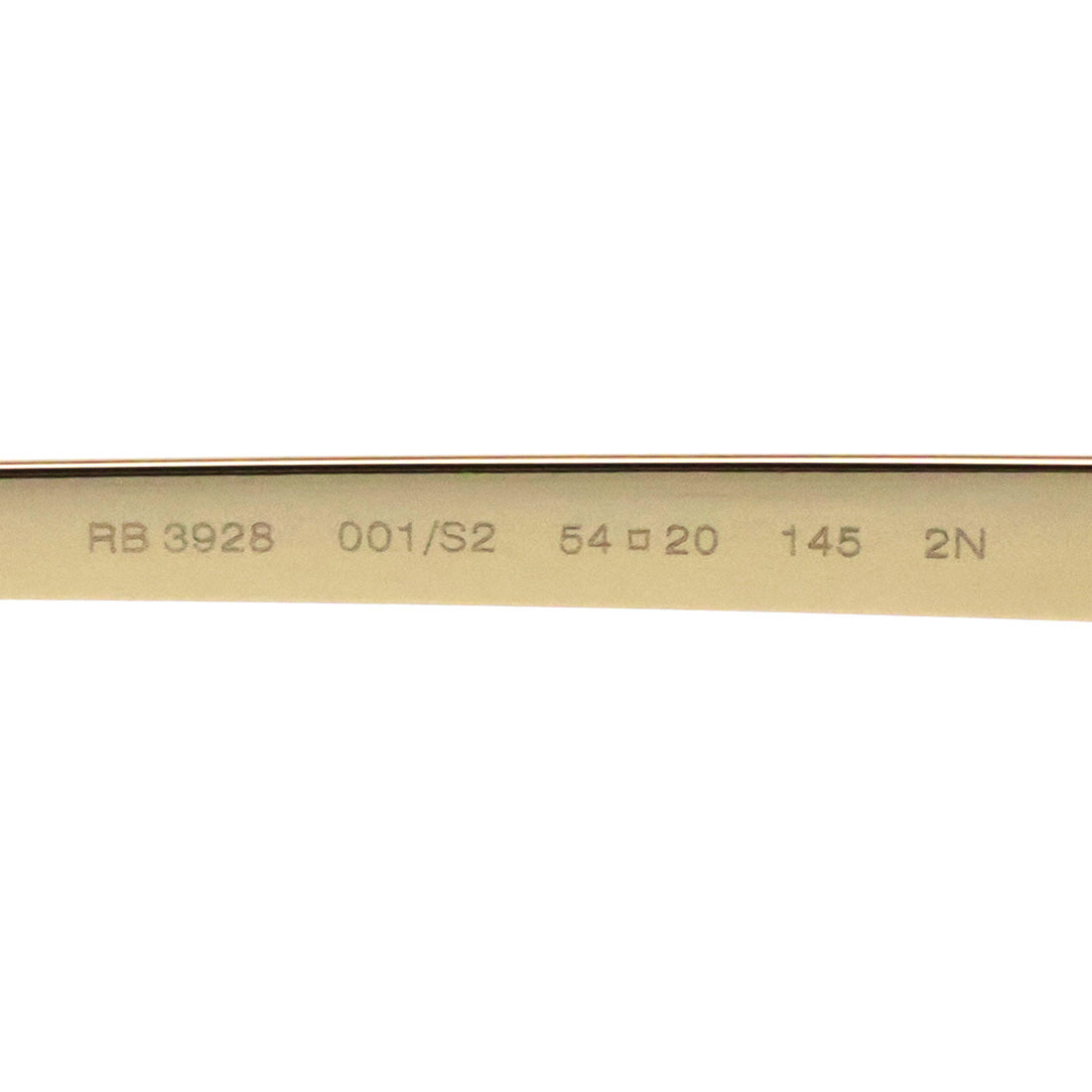 レイバン サングラス Ray-Ban RB3928 001S2 54 A$AP ROCKY リムレス スクエア ゴールド系