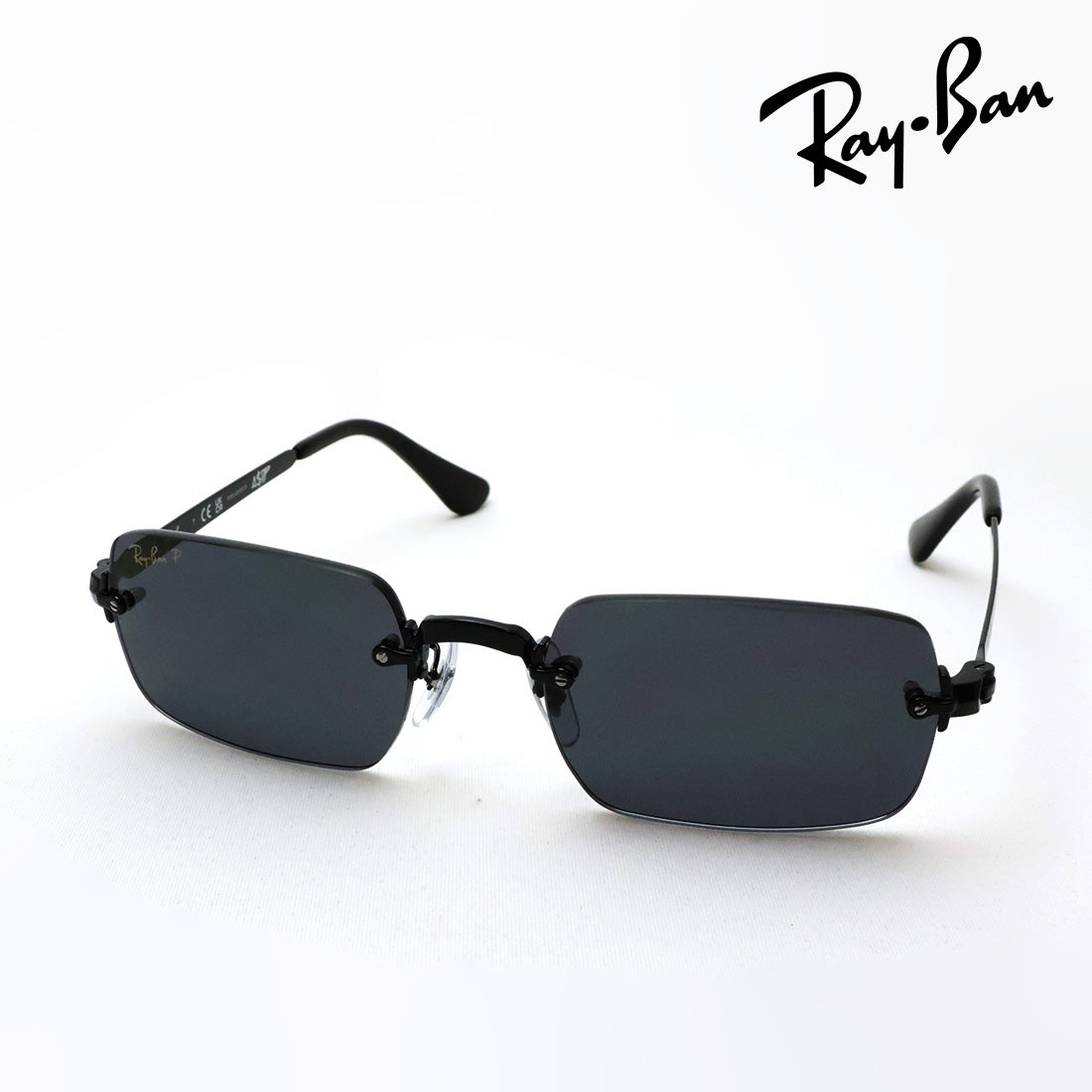 レイバン 偏光サングラス Ray-Ban RB3928 00281 54 A$AP ROCKY リムレス スクエア ブラック系