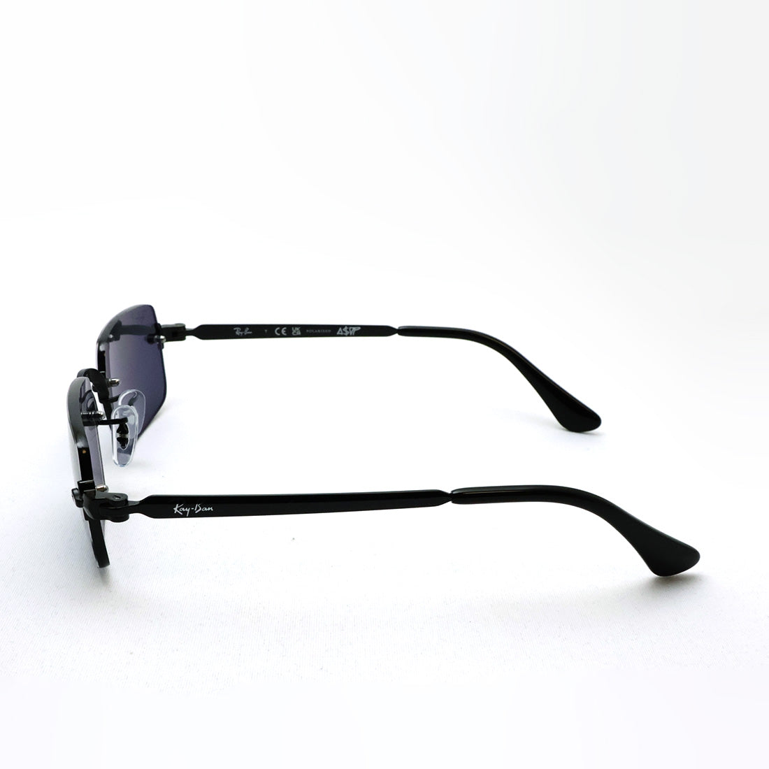 レイバン 偏光サングラス Ray-Ban RB3928 00281 54 A$AP ROCKY リムレス スクエア ブラック系