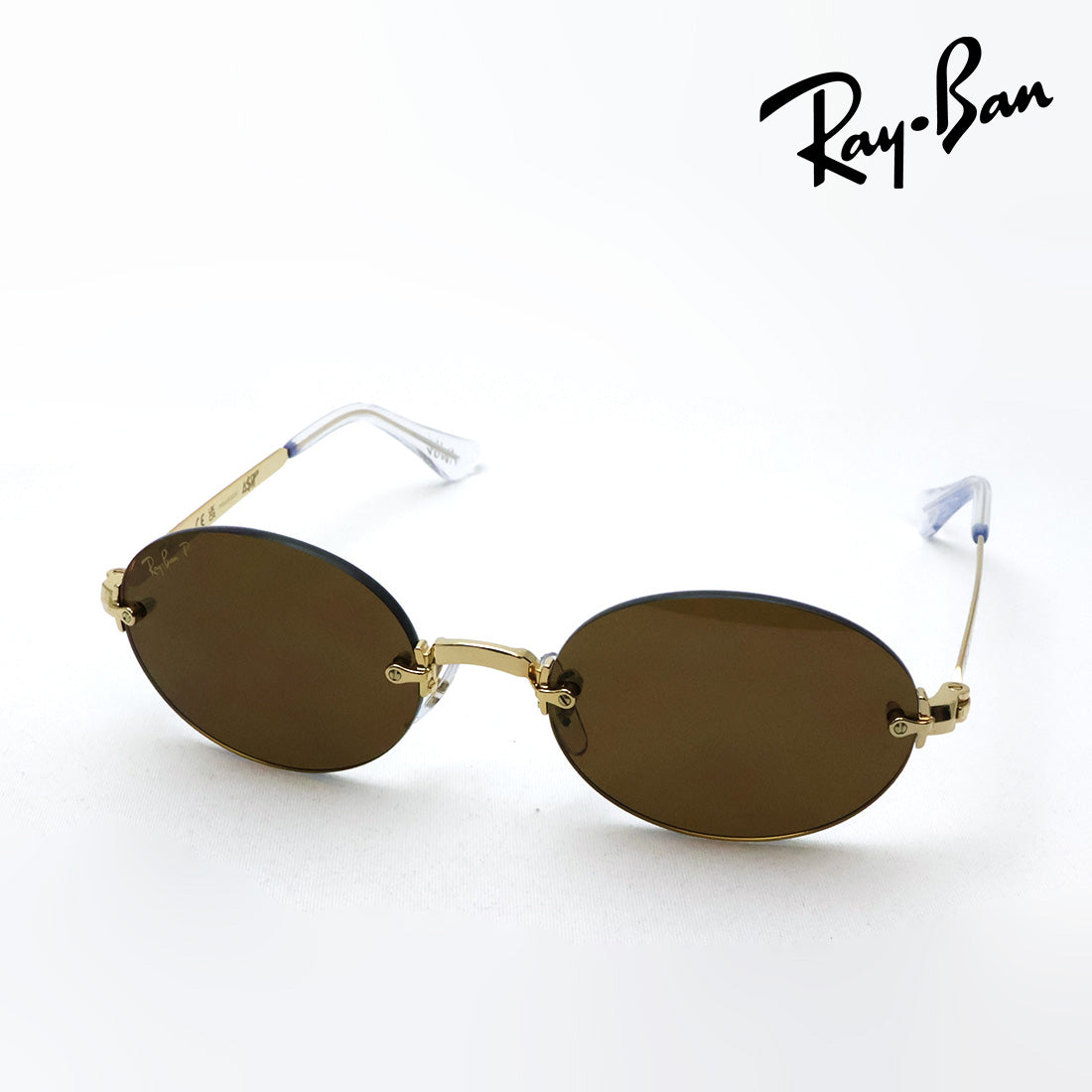 レイバン 偏光サングラス Ray-Ban RB3929 00183 54 A$AP ROCKY リムレス オーバル ゴールド系