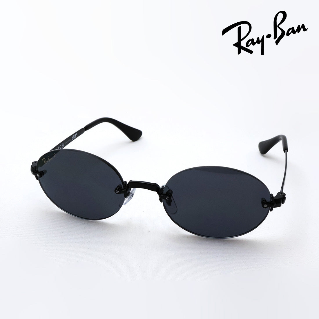 レイバン 偏光サングラス Ray-Ban RB3929 00281 54 A$AP ROCKY リムレス オーバル ブラック系