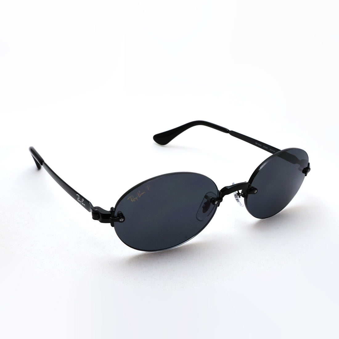 レイバン 偏光サングラス Ray-Ban RB3929 00281 54 A$AP ROCKY リムレス オーバル ブラック系
