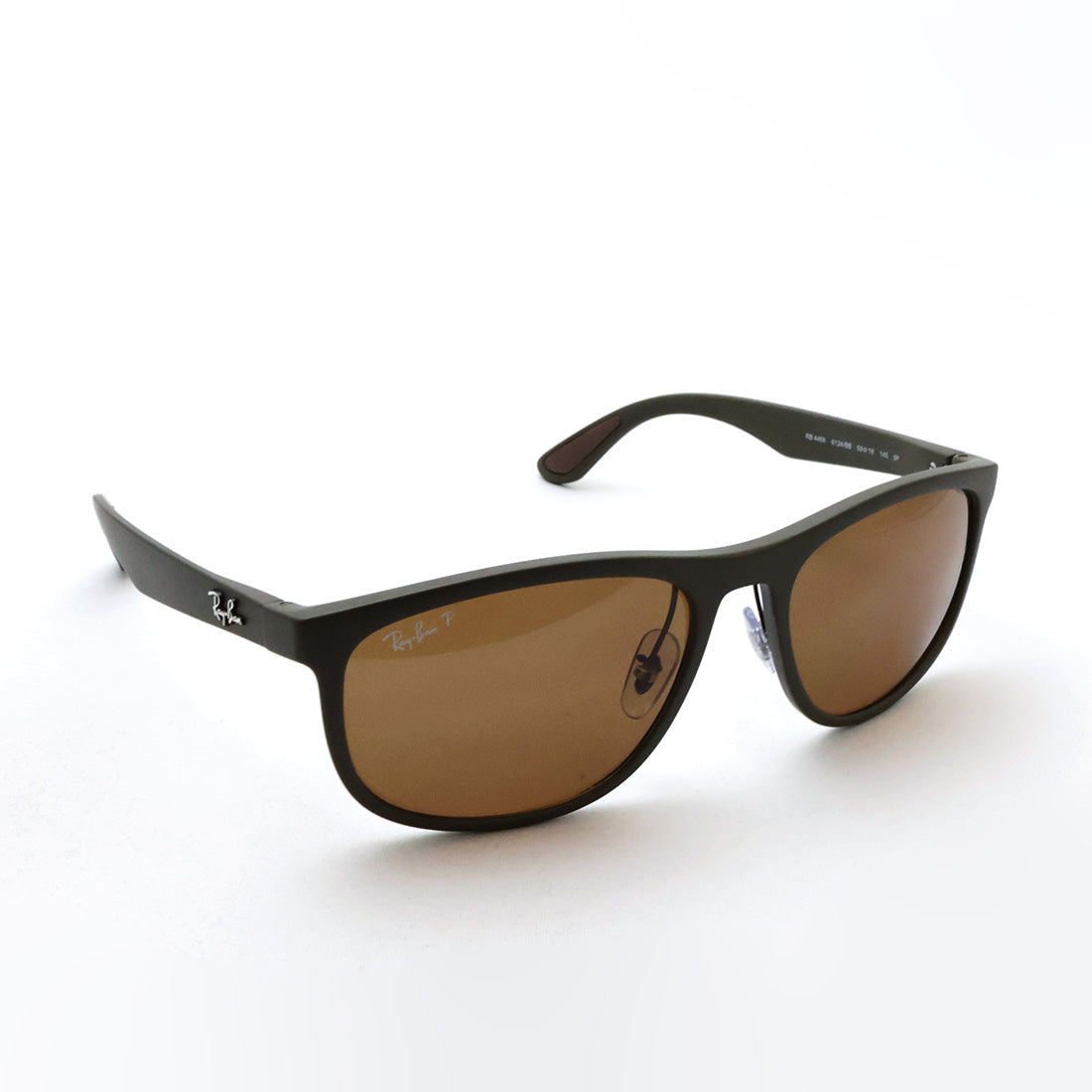 レイバン 偏光サングラス Ray-Ban RB4468 6124BB 59 LITEFORCE スクエア ブラウン系