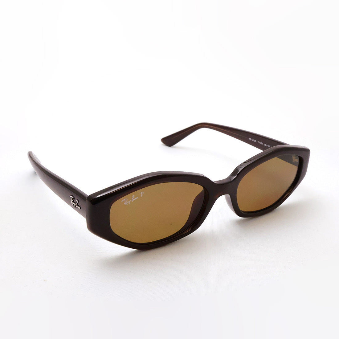 レイバン 偏光サングラス Ray-Ban RB4473D 71483 56 幾何学形 ジオメトリック スクエア ブラウン系