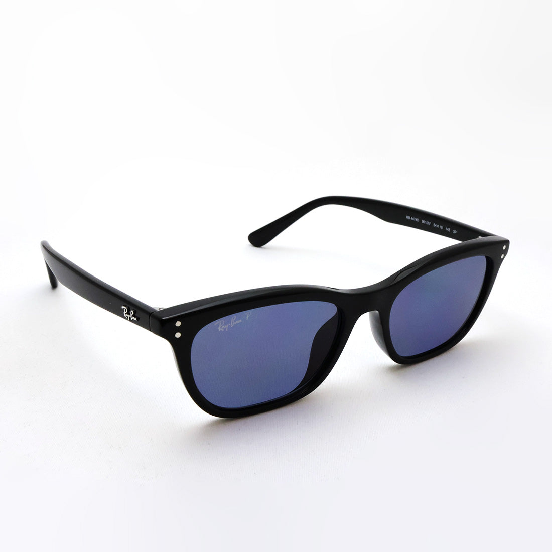 レイバン 偏光サングラス Ray-Ban RB4474D 9012V 54 幾何学形 キャットアイ ブラック系