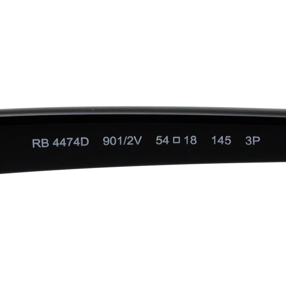 レイバン 偏光サングラス Ray-Ban RB4474D 9012V 54 幾何学形 キャットアイ ブラック系