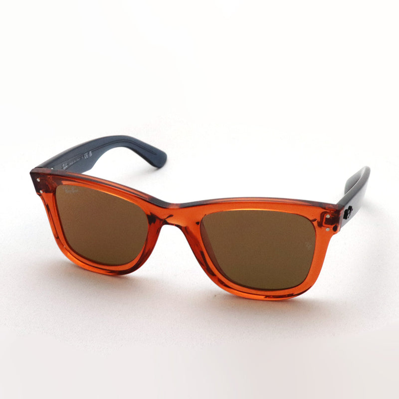 射线棕色太阳镜Ray-Ban RBR0502S 6712GM Wayfarer反向反向