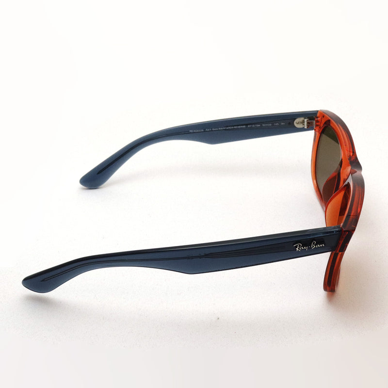 射线棕色太阳镜Ray-Ban RBR0502S 6712GM Wayfarer反向反向