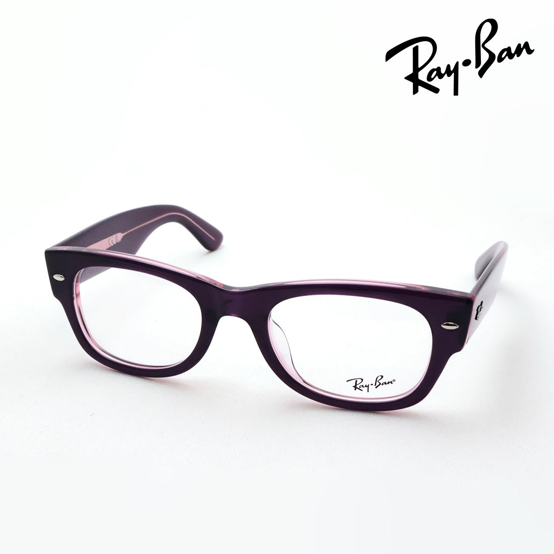 レイバン メガネ Ray-Ban RX0832VF 8364 52 MEGA WAYFARER II スクエア レッド系