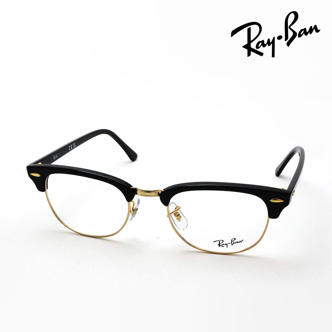 レイバン メガネ Ray-Ban RX5154 5784 49 51 53 クラブマスター ブロー ブラック系