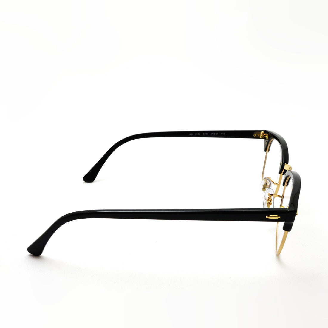 レイバン メガネ Ray-Ban RX5154 5784 49 51 53 クラブマスター ブロー ブラック系