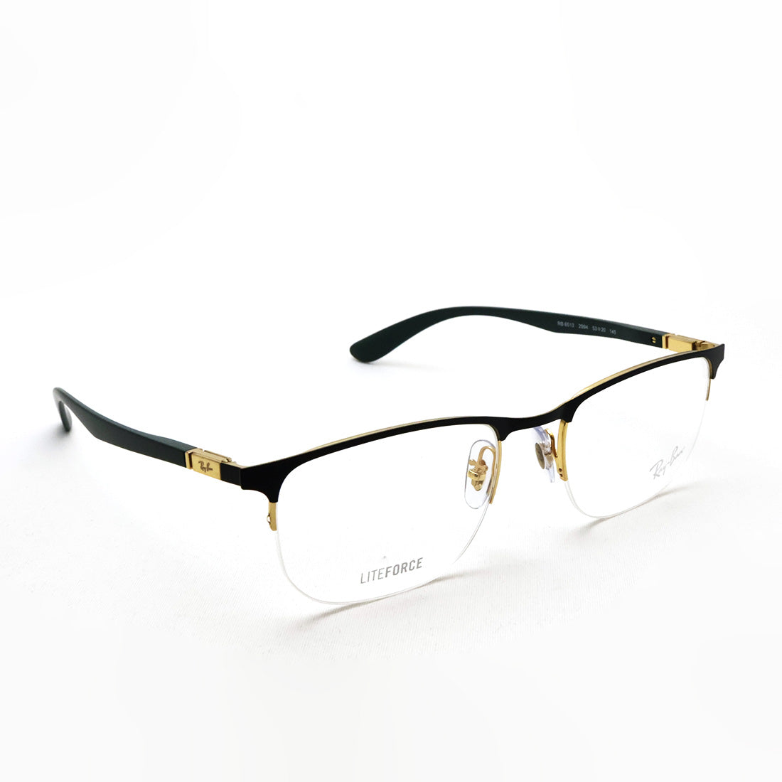 レイバン メガネ Ray-Ban RX6513 2994 53 55 ハーフリム スクエア