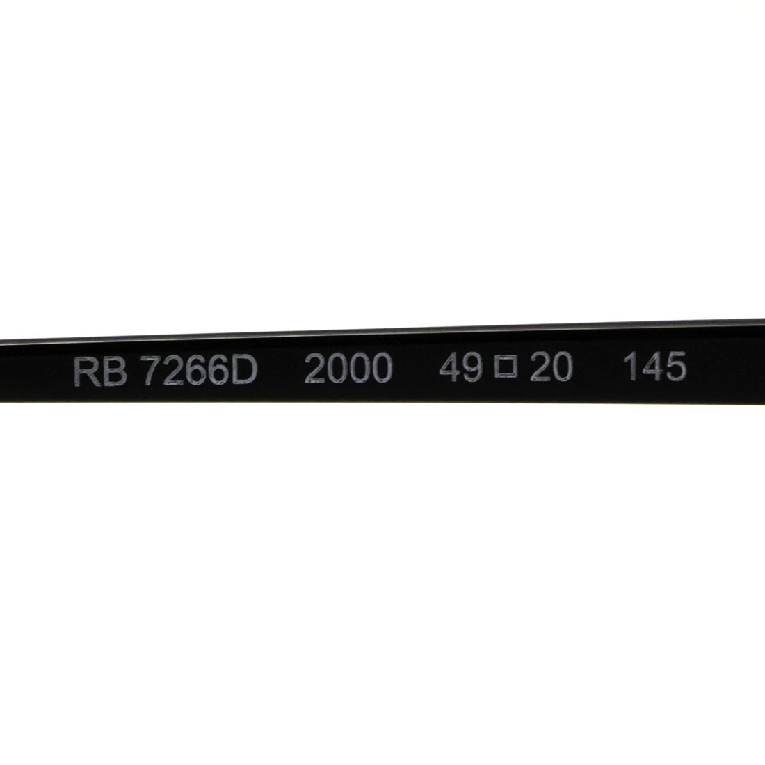 レイバン メガネ Ray-Ban RX7266D 2000 49 ボストン ブラック系