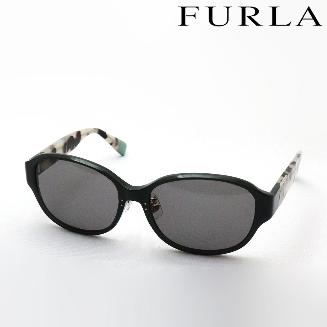 フルラ 偏光サングラス FURLA SFU849J 06RM 55 オーバル
