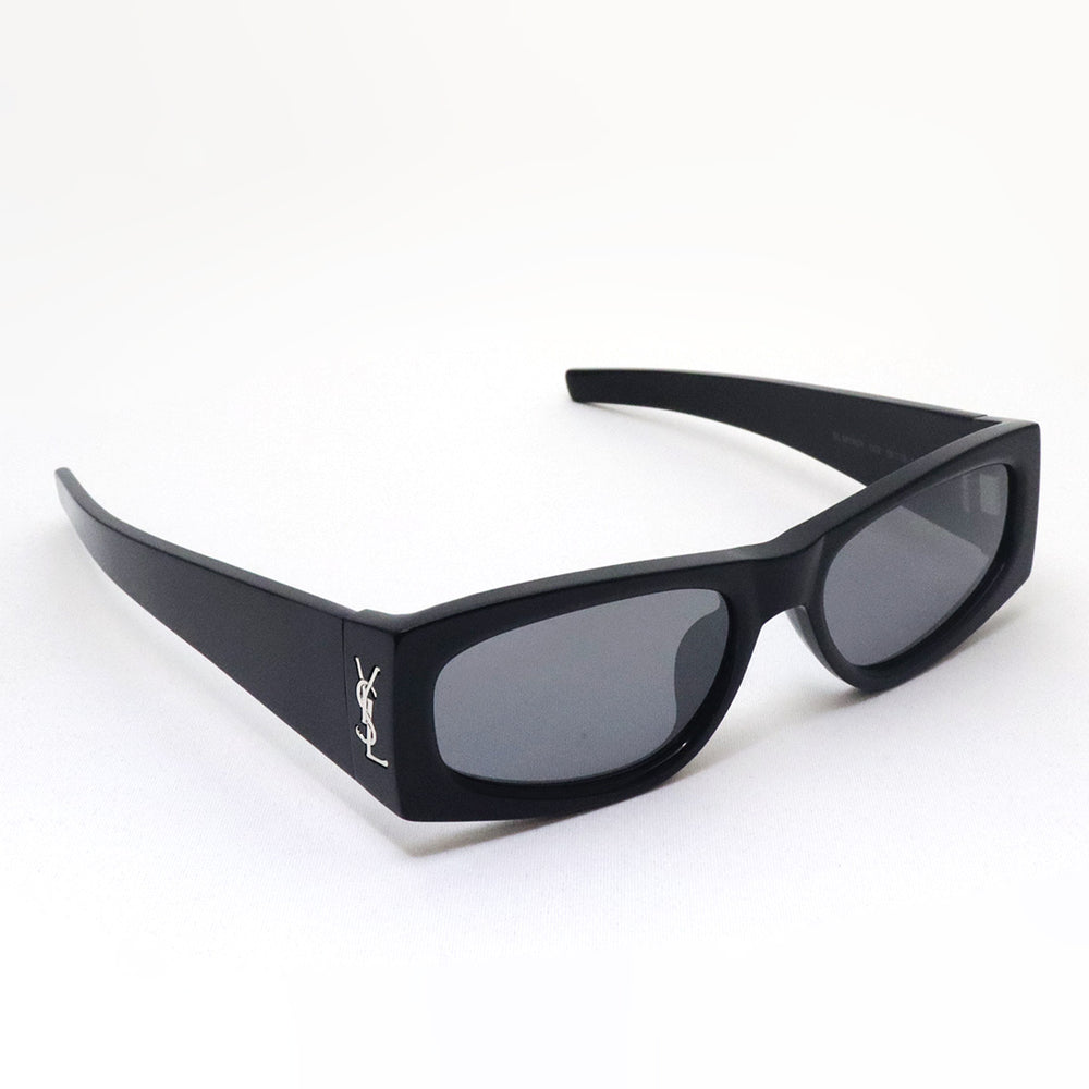 YSL SL M140/F ブラック サングラス Saint Laurent SL M140/F 001 Sunglasses - US