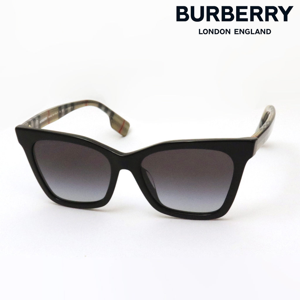 バーバリー サングラス　BE4364F 39428G BURBERRY Sunglasses BE 4364 F 39428G Kitty Black Grey