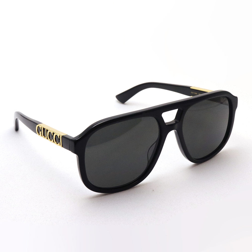 Amazon.com: Gucci GG1188S 001 Black/Grey Pilot Polarized