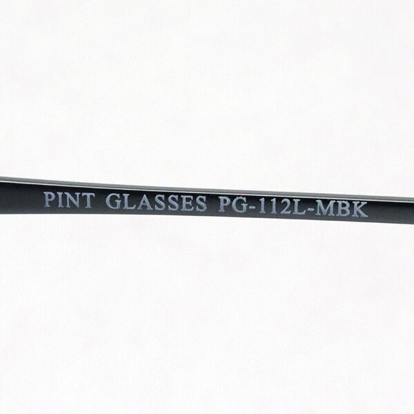 Gafas de pinta de pasta PG-112L-MBK Lente suave de lente vidrio